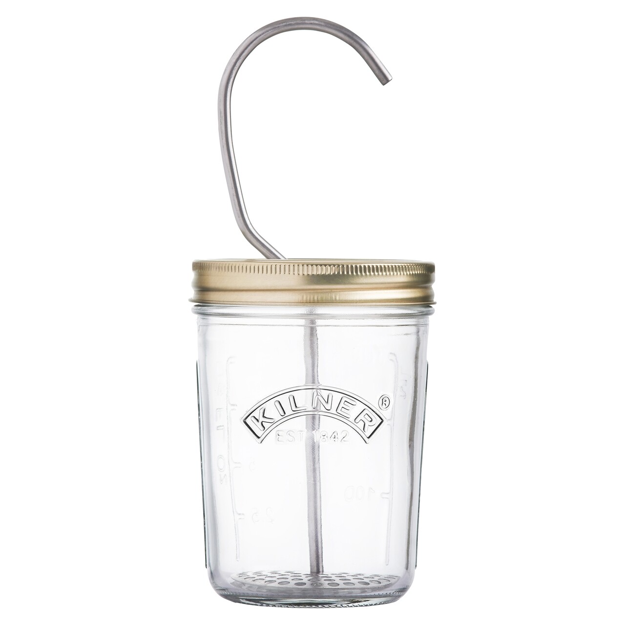 Recipient preparare maioneza, Kilner, Mora, 0.33 L, sticla, transparent - imagine 3